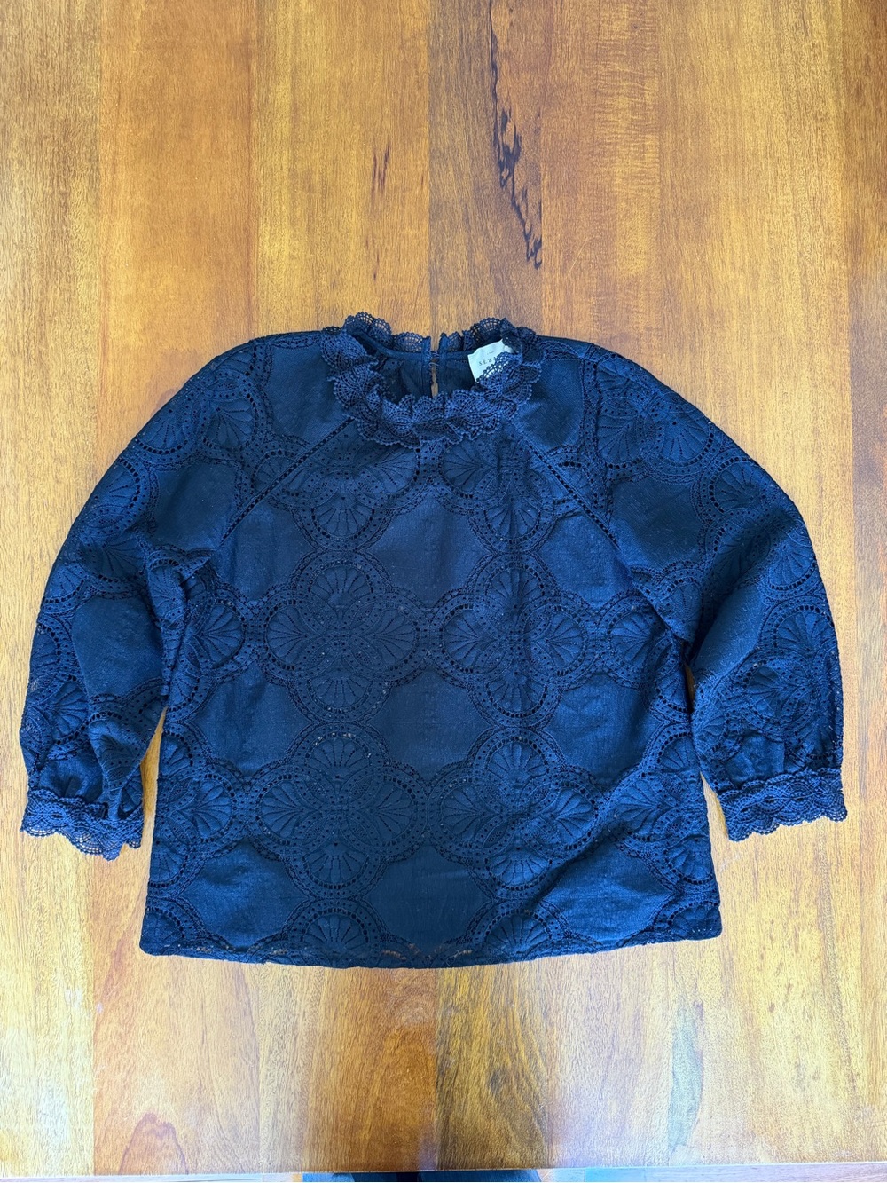 Sezane Bianca Blouse Noir. - Size 40